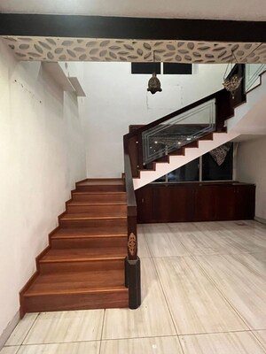 Staircase in 3 BHK Apartment at Trishala Luxor Apartments, Kondapur – for Rent