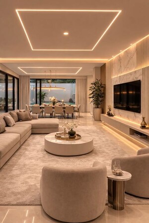 Living Room in 4 BHK Villa at Bidadi – for Sale