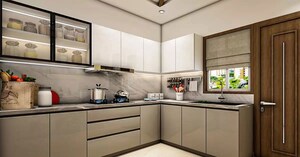 Kitchen in 3 BHK Apartment at Nagla Road – for Sale