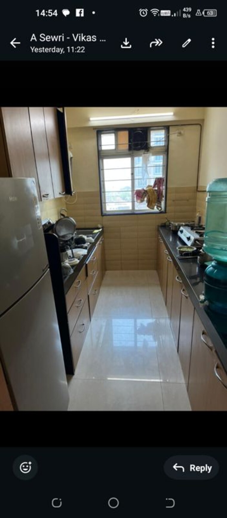 Kitchen, dosti-flamingos 3 Bedroom 1200 Sq.Ft. Apartment In Parel Mumbai 10266512