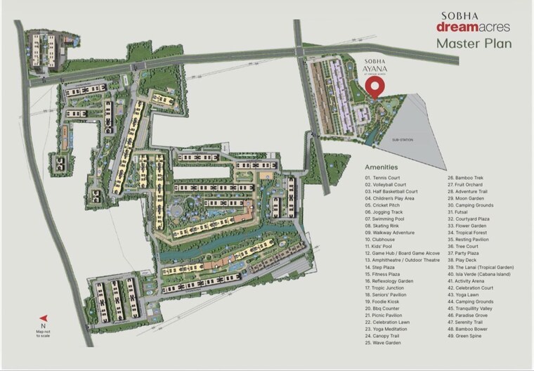 Master Plan, sobha-ayana 3 Bedroom 1789 Sq.Ft. Apartment In Panathur Bangalore 10137428