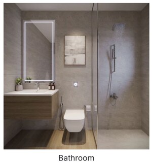 Bathroom in 3 BHK Apartment at Sobha Ayana, Panathur – for Sale