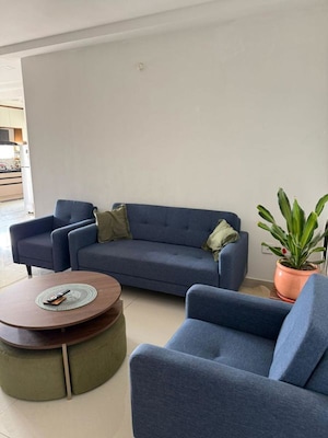 Living Room in 3 BHK Apartment at ASBL Spire, Kokapet – for Rent