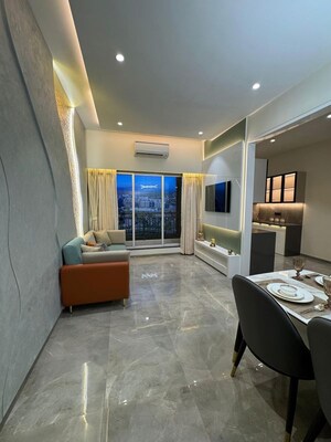 Living Room in 1 BHK Apartment at Shripal Shanti, Virar West – for Sale