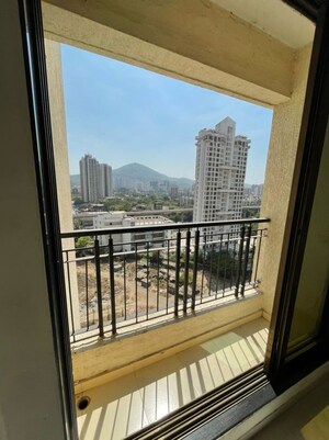Balcony in 1 BHK Apartment at Velocity Hill Spring, Ghodbunder Road – for Rent