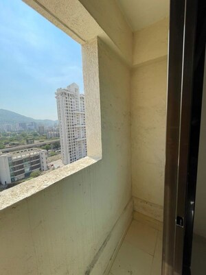 Balcony in 1 BHK Apartment at Velocity Hill Spring, Ghodbunder Road – for Rent