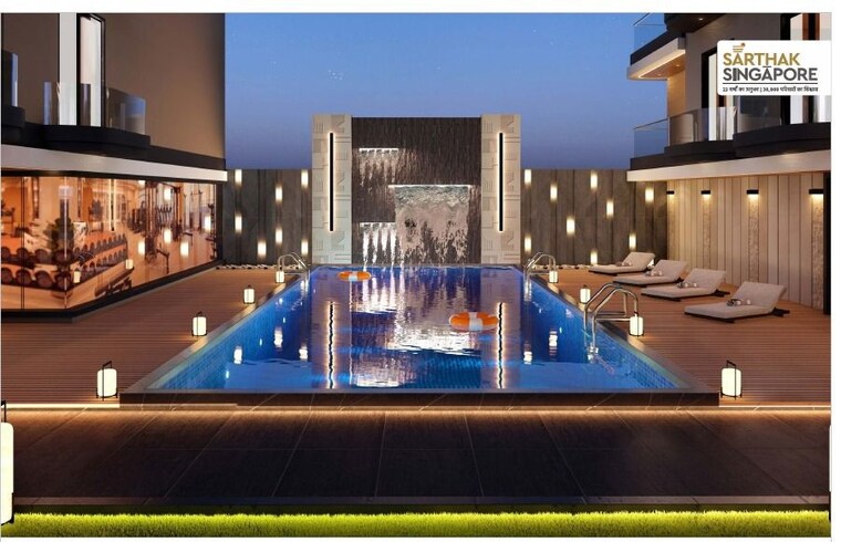 Swimming Pool, mahalaxmi nagar 3 Bedroom 1300 Sq.Ft. Apartment In Mahalaxmi Nagar Indore 10267216