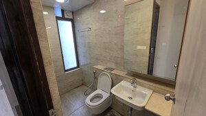 Bathroom in 3 BHK Apartment at Adani Ten BKC, Bandra East – for Rent