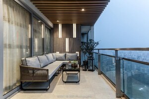 Balcony in 4 BHK Apartment at Imperial Heights Goregaon West, Goregaon West – for Rent