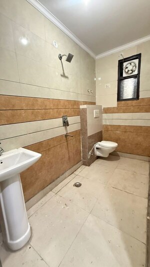 Bathroom in 2 BHK Apartment at Chattarpur – for Rent