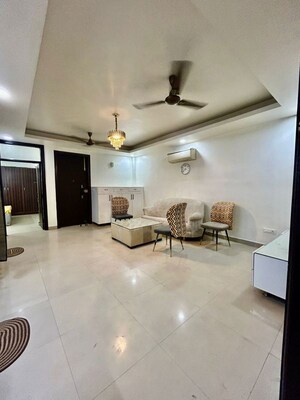 Living Room in 3 BHK Apartment at Chattarpur – for Rent