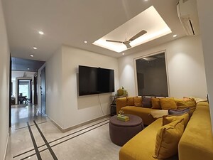 Living Room in 4 BHK Apartment at Greater Kailash – for Sale