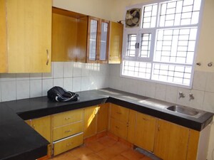 Kitchen in 3 BHK Builder Floor at Unitech South City II, Sector 50 – for Rent