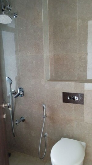 Bathroom in 3 BHK Apartment at Sunteck City Avenue 4, Goregaon West – for Rent
