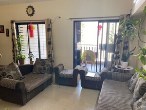 Living Room in 3 BHK Apartment at Bhalerao Savannah Hills, Bavdhan – for Rent