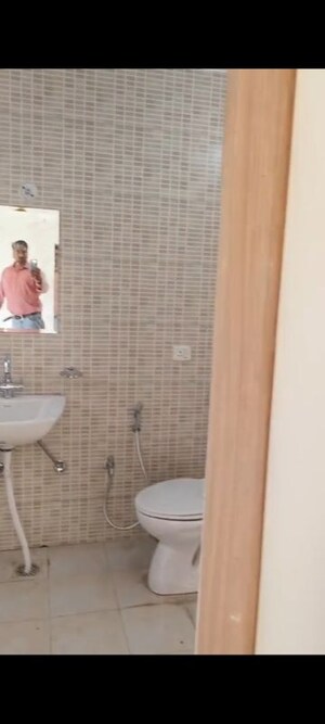 Bathroom in 3 BHK Apartment at Hindon Green Apartments, Hindan Vihar – for Rent