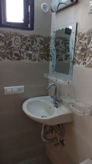 Bathroom in 1 BHK Builder Floor at Kailash Colony – for Rent
