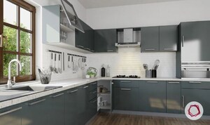 Kitchen in 3 BHK Builder Floor at Sector 1 Greater Noida – for Sale