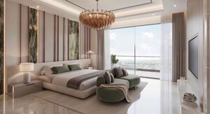 Living Room in 3 BHK Apartment at Suncity Monarch Residences, Sector 78 – for Sale