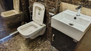 Bathroom in 4 BHK Apartment at Unitech The Close South, Sector 50 – for Sale