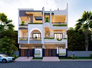 4 BHK Villa – Exterior View View at Ansal Golf Villas, Sushant Golf City - for Sale
