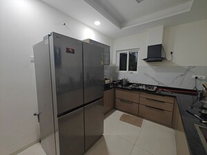 Bathroom in 3 BHK Apartment at Rajapushpa Eterna, Nanakramguda – for Rent