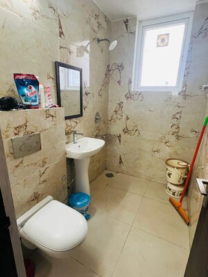 Bathroom in 3 BHK Apartment at Motia Citi Royal Business Park, Ambala Highway – for Rent