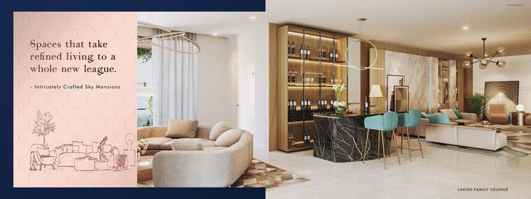 Living Room, auro-the-pearl 4 Bedroom 5400 Sq.Ft. Apartment In Hi Tech City Hyderabad 10268973