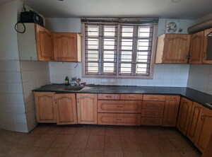 Kitchen in 3 BHK Apartment at Eros Woodbury Tower, Charmwood Village – for Rent