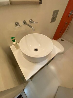 Bathroom in 3 BHK Apartment at Lodha Fiorenza, Goregaon East – for Rent