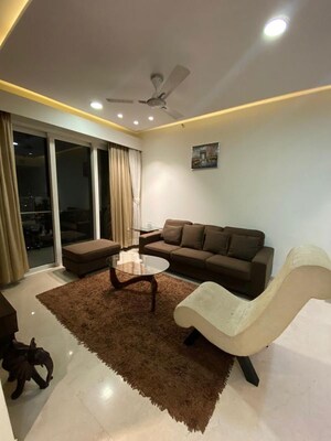 Living Room in 3 BHK Apartment at Lodha Fiorenza, Goregaon East – for Rent