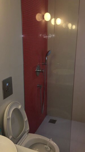 Bathroom in 3 BHK Apartment at Lodha Fiorenza, Goregaon East – for Rent