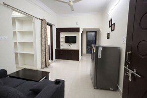 Living Room in 1 BHK Builder Floor at Gachibowli – for Rent