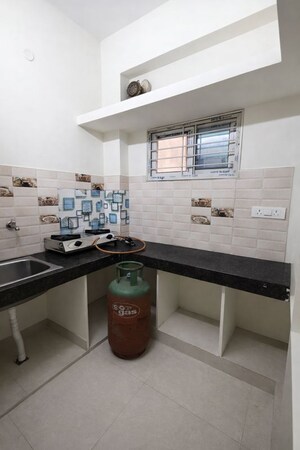 Kitchen in 1 BHK Builder Floor at Gachibowli – for Rent