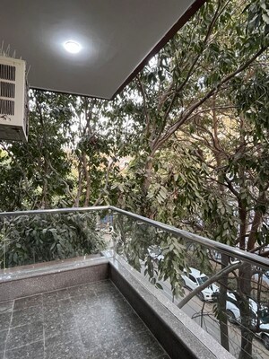 Balcony in 1 BHK Builder Floor at Ansal Sushant Apartments, Sushant Lok I – for Rent