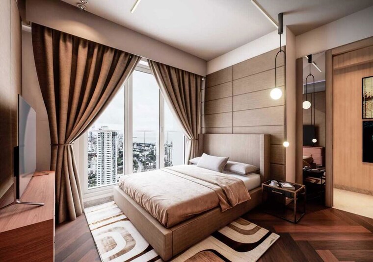 Bedroom, techno-aakasa 3 Bedroom 1390 Sq.Ft. Apartment In Worli Mumbai 10269195