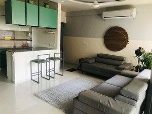 Living Room in 3 BHK Apartment at Shivalik Sharda Park View, Shela – for Sale