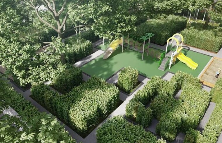 Garden, rustomjee-seasons 3.5 Bedroom 1371 Sq.Ft. Apartment In Bandra East Mumbai 10269270