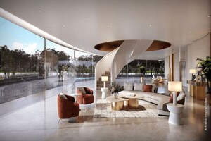 Living Room in 3 BHK Apartment at M3M Crown, Sector 111 – for Sale