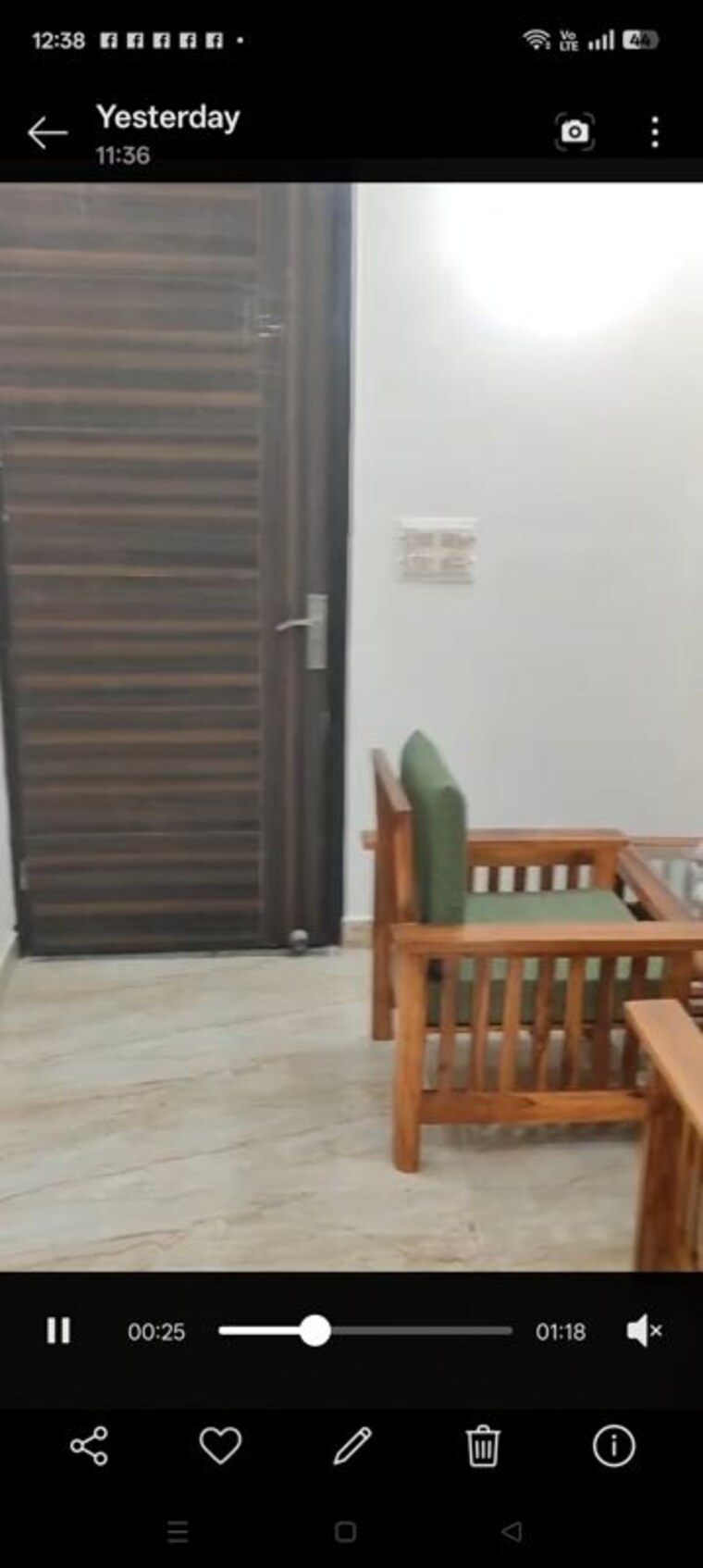 Exterior View, chattarpur 1 Bedroom 400 Sq.Ft. Builder Floor In Chattarpur Delhi 10269494