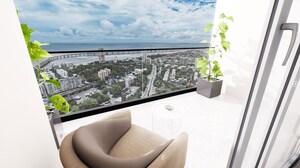 Balcony in 3 BHK Apartment at Techno Aakasa, Worli – for Sale