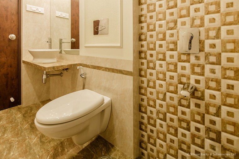 Bathroom, kundan-the-landmark 2.5 Bedroom 1250 Sq.Ft. Apartment In Undri Pune 10269583