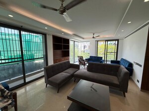 Living Room in 4 BHK Builder Floor at Delhi Cantonment – for Sale