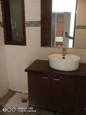 Bathroom in 3 BHK Builder Floor at Delhi Cantonment – for Rent