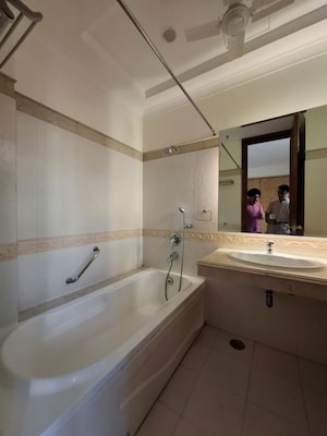 Bathroom in 4 BHK Builder Floor at Vasant Vihar – for Rent
