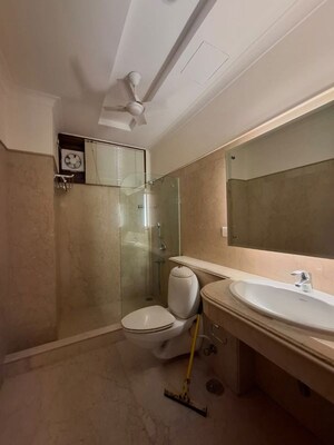 Bathroom in 4 BHK Builder Floor at Vasant Vihar – for Rent