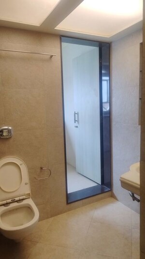 Bathroom in 3 BHK Apartment at Hiranandani Gardens Lake Castle, Powai – for Rent