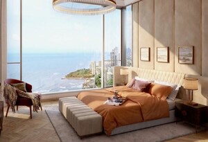 Bedroom in 4 BHK Apartment at Lodha Worli, Worli – for Sale