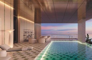 Swimming Pool in 4 BHK Apartment at Sterling Seaface, Worli – for Sale