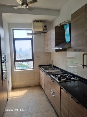 Kitchen in 3 BHK Apartment at Unitech Fresco, Sector 50 – for Rent